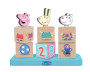 Dřevěné kostky Prasátko Peppa s figurkou