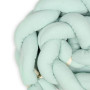 Mušelínový mantinel cop 200 cm Babymatex – chránič do postýlky Mint