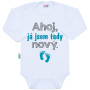 Body s potiskem New Baby Ahoj, já jsem tady nový - dárkové balení