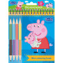Mini omalovánky s pastelkami Prasátko Peppa