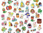 Velké samolepky Jaro 50 ks Stickers Janod