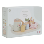 Čajový set dřevěný s květinovým potiskem Little Dutch