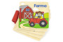 Dřevěná knížka - farma