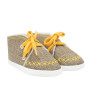 Kojenecké capáčky tenisky New Baby jeans mustard
