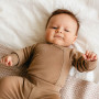 Merino zavinovací body karamelové Eevi