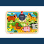 Dřevěné vkládací puzzle pro nejmenší Chunky Janod