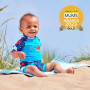 Plavky Happy Nappy UV obleček 3/4 rukáv Velryby