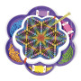 Quercetti Play Creativo String Art Mandala – kreslení pomocí nití a kolíčků