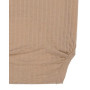 Prodyšné body s dlouhým rukávem Romper Seersucker Beige