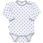 Kojenecké body New Baby Classic II šedé s hvězdičkami Vel. 86