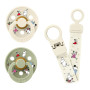 Dárkový set Moomin klip + šídítka 6-18 m Ivory/Sage Bibs