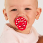 Anatomický dudlík z prírodního kaučuku Colour Polka 2 ks 0 - 6 měsíců Bibs