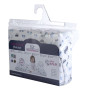 Mušelínové prostěradlo Design s gumou 60 x 120 cm BabyMatex