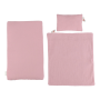 Postýlka pro panenky dřevěná s peřinkou Pink Little Dutch