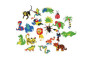 Samolepky pěnové ZOO 100 ks