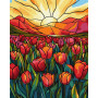 Malování podle čísel - Tulipánové pole 40 x 50 cm