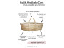 Mojžíšův košík pro miminko Corn Natural + matrace Basic Ahojbaby