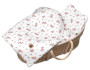 Mušelínová sada bílá Teddy 30 x 35 cm, 70 x 100 cm 2D Little Flowers Baby Nellys 