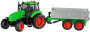 Traktor s vlečkou na setrvačník se zvukem a světlem, kov
