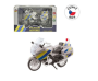 Motorka policejní kovová 18 cm