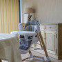 Jídelní židlička B-Swinging Chair Pure White 2v1