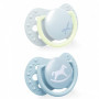 Šidítko silikonové dynamické LOVI Baby Shower 0-2 m 2 ks