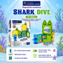 Magnetická stavebnice Shark Dive 13 dílků Magna-Tiles