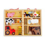 Krabička na hraní farma zvířat Bigjigs Toys