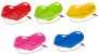 Dětský sáňkovací kluzák Mušle Baby Mix Premium komfort 80 cm