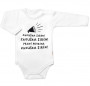 Body dlouhý rukáv Zkouška sirén bílé Baby Nellys
