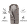Set zimní fusak Arctic 4v1 + rukavice na kočárek Fjora Petite & Mars