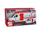 Ambulance 1:16 červená
