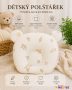 Mušelínový tvarovaný polštářek Louka Nature, béžová Baby Nellys