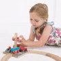 Jeřáb se štěrkem Bigjigs Rail
