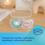 Dudlík svítící silikonový symetrický Nightglow Canpol babies 18 m+ 2 ks