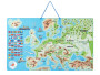 Magnetická mapa EVROPY, společenská hra 3 v 1, ČJ