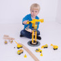 Jeřáb a stavební stroje Bigjigs Rail