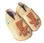 Kožené capáčky Barefoot Vel. L (12-18 měs.) Hopi Hop
