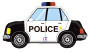Auto policejní 31"/79 cm fóliový balónek