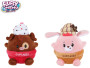 Zvířátko/cupcake plyšové 14 cm 2 druhy Fluffy Menu