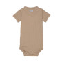 Prodyšné body s krátkým rukávem Romper Seersucker Lodger Beige