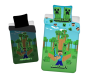 Povlečenín Minecraft "Jungle Fight" svítící 140 x 200, 70 x 90 cm Jerry Fabrics