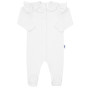 Kojenecký bavlněný overal New Baby Stripes bílý