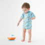Baby neoprén - body - Zvířátka modrá 
