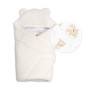 Beránková zavinovačka s kapucí bavlna/beránek Teddy