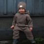 Rostoucí zimní kombinéza Teddy fleece double Brown Esito