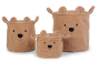 Koš na hračky Teddy Beige 40 x 40 x 40 cm Childhome
