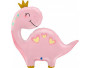 Dinosaur růžový 28"/71 cm fóliový balónek nafukovací