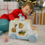Dřevěná vkládačka Zvířátka Safari auto 9 ks Tooky Toy