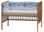 Mantinel do postýlky 4dílný Scarlett Lucy - 180 x 30 cm - tyrkysová